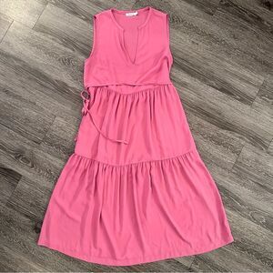 Mersea Pink Sleeveless Maxi Dress